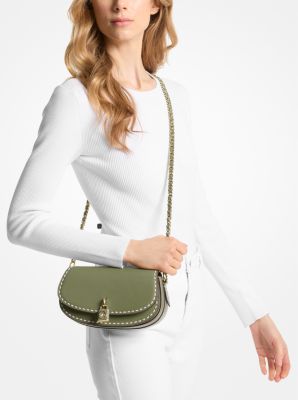 Mila Small Hand-Stitched Leather Shoulder Bag image number 3