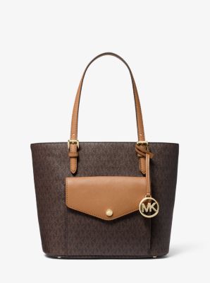 Jet Set Medium Logo Pocket Tote Bag | Michael Kors Canada