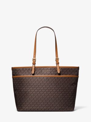 Winston Large Signature Logo Print Woven Pocket Tote Bag image number 0