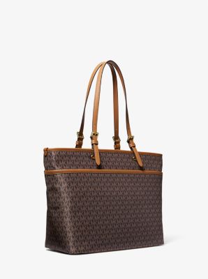 Winston Large Signature Logo Print Woven Pocket Tote Bag image number 2