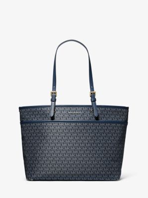 Winston Large Signature Logo Print Woven Tote Bag image number 0