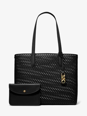 Eliza Extra-Large Hand-Woven Leather Tote Bag image number 3