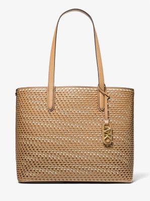 Eliza Extra-Large Hand-Woven Leather Tote Bag image number 0