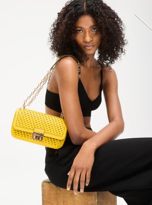 Tribeca Small Hand-Woven Leather Shoulder Bag image number 3