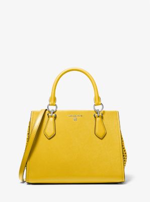 Marilyn Medium Saffiano Leather Satchel Michael Kors