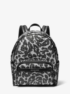 Mochila Bex con estampado de leopardo y logotipo