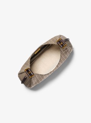 Hobo Bag Nolita Small aus Jacquard mit MK2000-Logomuster