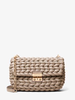 Grand sac à épaule Tribeca tressé à la main