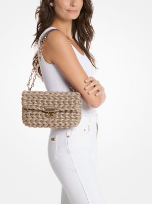 Grand sac à épaule Tribeca tressé à la main