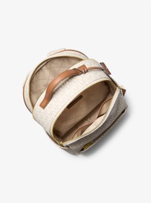 Sable Medium Signature Logo Backpack in VANILLA/ACORN | Michael Kors