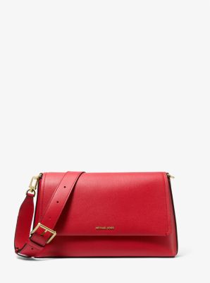 Michael Kors Nessa Large Leather Crossbody Bag