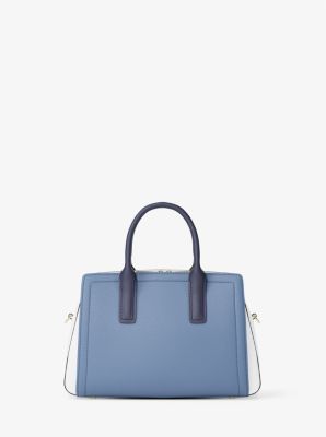 Henkeltasche Laila Small aus gekrispeltem Leder in Blockfarben image number 2
