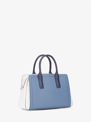 Henkeltasche Laila Small aus gekrispeltem Leder in Blockfarben image number 3