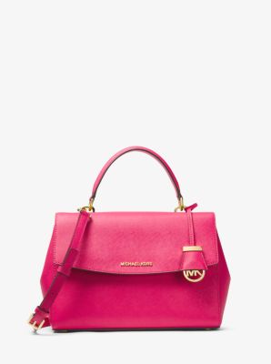 ava medium leather satchel michael kors