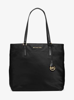 MICHAEL Michael Kors Black Nylon and Leather Large Morgan Tote