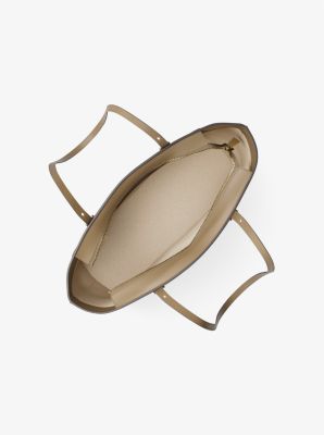 Thumbnail - MK Shopper Quinn Medium Aus Signature-Logostoff Und Leder - Natur - Michael Kors