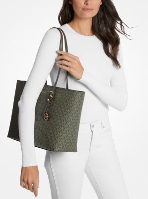 Shopper Quinn Large aus Signature-Logostoff und Leder image number 2