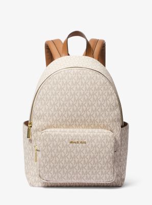 MK Rucksack Tanner Medium Mit Signature-Logomuster - Natur