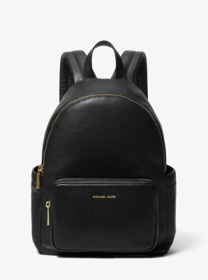 MK Rucksack Tanner Medium Aus Gekrispeltem Leder - Schwarz