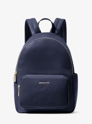 MK Rucksack Tanner Medium Aus Gekrispeltem Leder - Blau