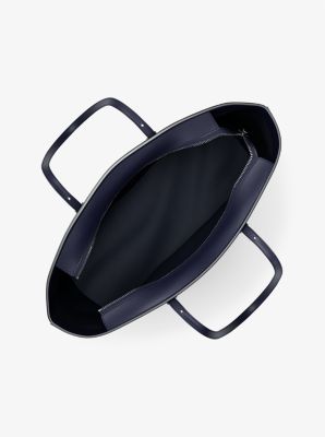 Bolso tote Quinn grande de piel granulada in VESTIDO AZUL | Michael Kors