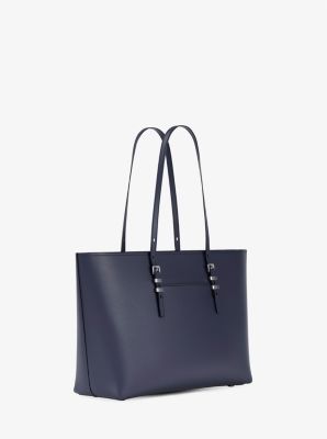 Bolso tote Quinn grande de piel granulada in VESTIDO AZUL | Michael Kors