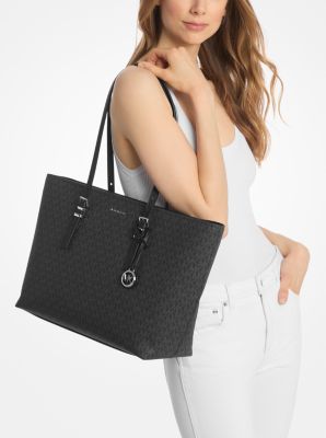 Shopper Quinn Large aus Signature-Logostoff und Leder image number 2