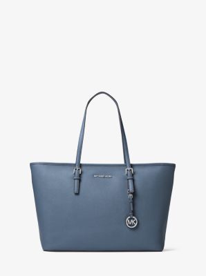 Jet Set Medium Saffiano Leather Top Zip Tote Bag Michael Kors Canada