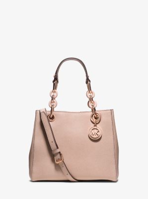 MICHAEL KORS Leather Purse Handbag Satchel Small, Cynthia Color