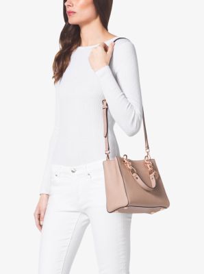 Michael Kors Cynthia Medium Satchel Pale Pink