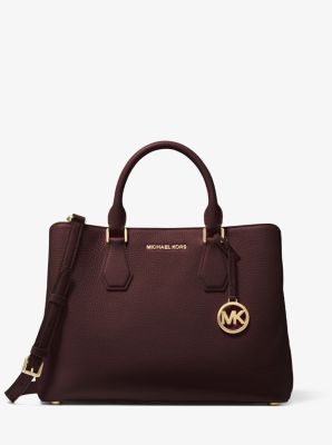 Michael kors rochelle large leather sale satchel