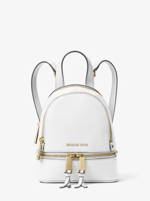 michael kors white mini backpack