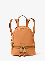 Rhea Mini Leather Backpack - CIDER - 30T6GEZB1L