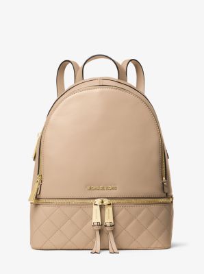Rhea Medium Quilted-Leather Backpack | Michael Kors