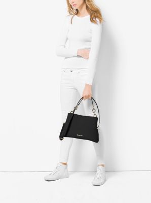 Michael Kors Women's Crossbody Bag Ava Extra Small Smooth Leather  Blossom/white