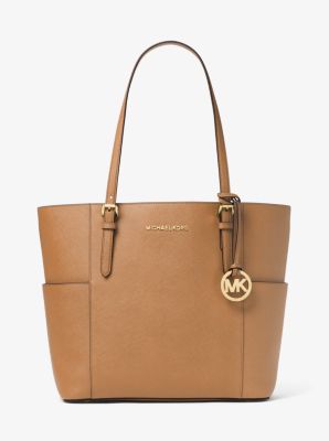 Jet Set Large Saffiano Leather Top-Zip Tote Bag