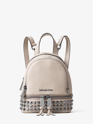 Michael kors rhea rose studded backpack sale