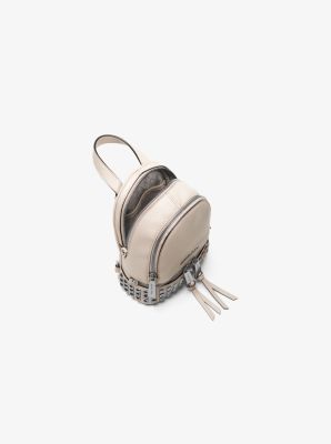 Rhea Extra Small Studded Leather Backpack Michael Kors