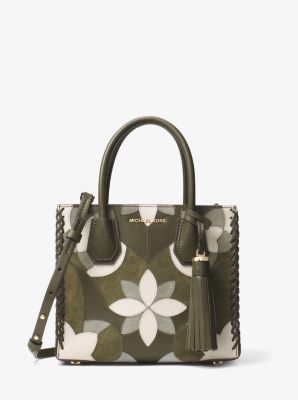 MICHAEL Michael Kors Mercer Floral Patchwork Convertible Large Leather Tote