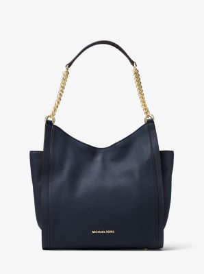 Michael kors newbury studded logo chain on sale tote