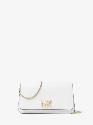 mk mott leather clutch