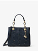 Cynthia Small Floral Embroidered Leather Satchel image number 0