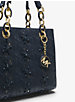 Cynthia Small Floral Embroidered Leather Satchel image number 3