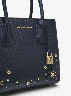 Michael kors mercer floral embellished leather hot sale crossbody