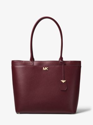 michael kors maddie crossgrain leather tote