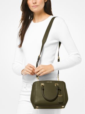 Michael michael kors benning medium leather satchel hotsell