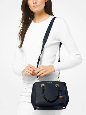 Benning medium on sale leather satchel black