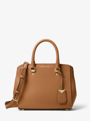 benning medium leather satchel michael kors