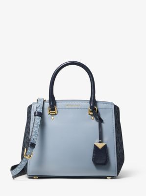 Michael kors benning medium deals perforated leather satchel