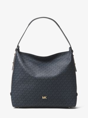 Michael kors griffin shop large logo shoulder bag